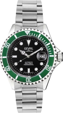 Gevril Group Wallstreet Automatic Black Dial Mens Watch 4852A