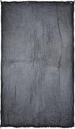 Toteme Crinkled Gauze Scarf in Black at Nordstrom