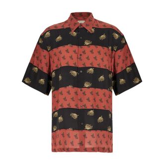 Dries Van Noten Short Sleeve Shirts, male, Multicolor, Size: XL Short Sleeve Shirt
