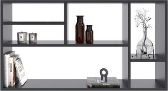 Milano Estantería colgante de pared negra MILANO, fotos de estantería colgante PER