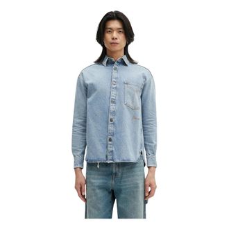Fiorucci Denim Shirts - Heren - Spijkeroverhemden - Blauw - L - Denim - Overhemden