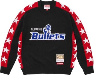 SUPREME x Mitchell & Ness SS26 Teams Sweater Black SUP-SS26-286-BLK
