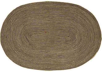 vidaXL Alfombra Natural Y Negro 205 X 305 Cm Yute Vidaxl