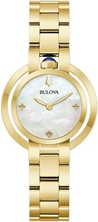 Bulova Rubaiyat Bracelet Watch, 30.5mm in Gold-Tone at Nordstrom