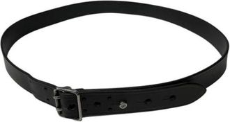 Saint Laurent Vintage, unisex, Zwart, ONE Size, Leer, Pre-owned Leather Belt