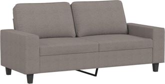 vidaXL Sof&aacute; De 2 Plazas De Tela Gris Taup&eacute; 140 Cm Vidaxl