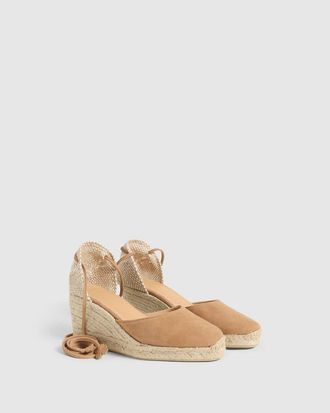 Castaner Canvas espadrilles met sleehak, Bruna