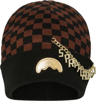 Sprayground Charming Sip Beanie - Dames - Hoeden - Bruin - ONE Size - Polyester - Accessoires