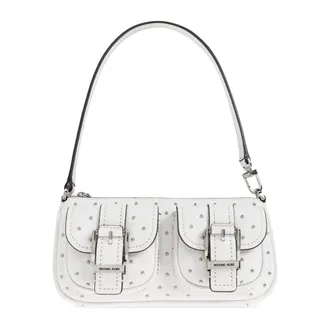 Michael Kors Shoulder Bags, female, White, Size: ONE SIZE Zoe Shoulder Bag