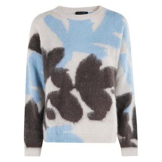 Roberto Collina Dames, Truien, Veelkleurig, Maat: XS