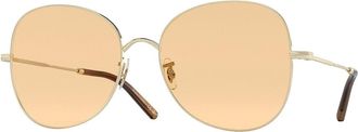 Oliver Peoples OV1313 Eliane 5245 Womens Sunglasses Gold Size 56
