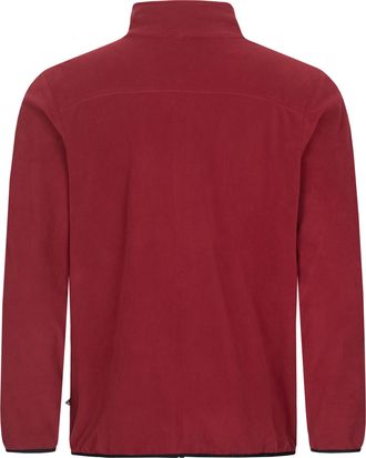 Deproc Fleecejacke DEPROC ACTIVE KIRKVALE II MEN, Herren, Gr. 5XL (62), rot (weinrot), 100% Polyester, bequem, gerader Abschluss mit Gummizug, Jacken Fleecej