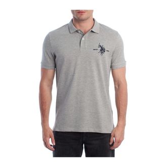 U.S.Polo Association Sporty Polo Shirt with Tricolor Detail