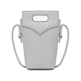MCM Mcm, Dames, Tassen, Grijs, Maat: ONE Size Leer