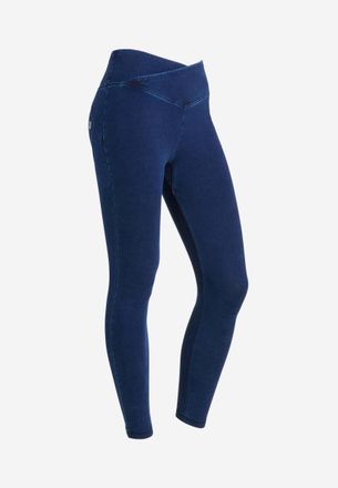 Freddy Leggings FREDDY Leggings WRUPY4HC002ORG, Damen, Gr. XS, EURO, blau (schwarz jeans, schwarz seams), Obermaterial: 84% Baumwolle CO. 16% Elasthan EL., H