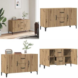 vidaXL Credenza Rovere Artigianale 100x36x60 cm in Legno Multistrato - Credenza multistrato - Credenza in truciolato