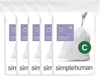 Simplehuman Code C Custom Fit Liners with Quick Dispense Packs in 100 Liners at Nordstrom, Size Refill