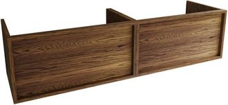 Saniclass Holz Frame Badkameronderkast - 160x45x40cm - 2 lades - Walnut pure