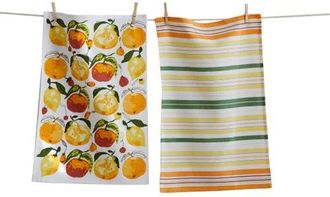 Tag Citrus Fruit Dishtowel S/2 Multi Cotton Everyday in White at Nordstrom