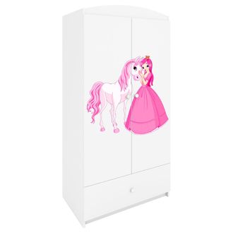 Les Tendances Les Tendances - Armario 2 Puertas 1 Caj&oacute;n Kocot Kids Babydream La Princesa Y El Caballo - Blanco