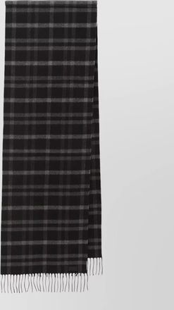 Saint Laurent checked tartan scarf silk cashmere