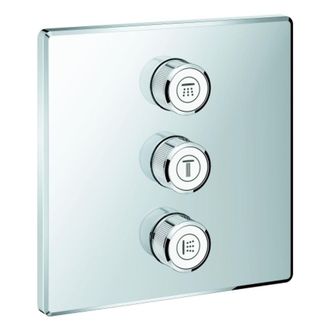 GROHE V&aacute;lvula Empotrada De 3 V&iacute;as Grohtherm Smart Control 29127 Cuadrado Fms Cromo, 29127000