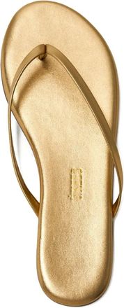 Tkees leather sandals - women - Leather/Leather/Rubber - 10 - Gold