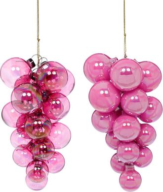 Mark Roberts Pearl Grape Cluster Ornament, Set of 6 in Light Pink at Nordstrom