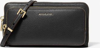 Michael Kors Jet Set Large Pebbled Leather Convertible Crossbody Bag