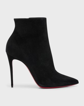 Christian Louboutin 100mm So Kate Suede Booties