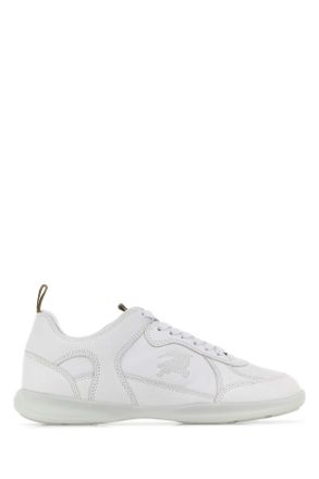 Burberry White Leather Sneakers