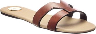 Saint Laurent Mabrouka Leather Sandal