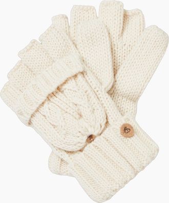 Craghoppers Womens Craghoppers Womens/Ladies Brock Knitted Mittens - White - Size: M-L