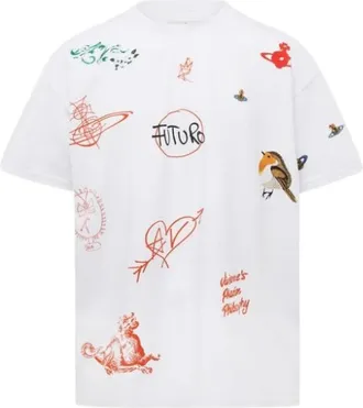 Vivienne Westwood T-Shirts, male, White, Size: XS Logos T-shirt