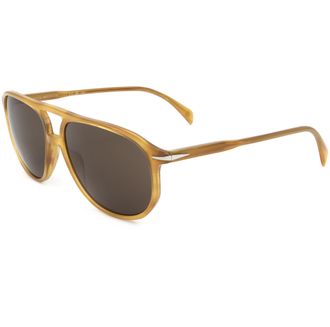 David Beckham Mens 58 mm Yellow Sunglasses