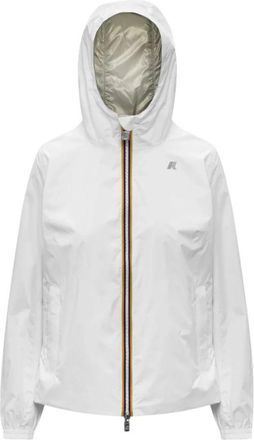 K-Way Lil 2.0 Plus. 2 Reversible Jacket - Dames - Regenjassen - Wit - S - Nylon - Jassen