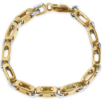 Pompeii3 Mens Link 14k Gold (43gram) or Platinum (69gram) 6mm Bracelet 8.5