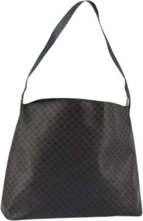 Celine Pre-owned Shoulder Bags, female, Black, Size: ONE SIZE Pre-owned Macadam Canvas Shoulder Bag