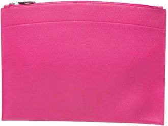Herm&egrave;s Pre-owned Clutches, female, Pink, Size: ONE SIZE Pre-owned Bazar Pouch
