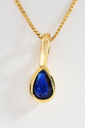 Set & Stones Teardrop Birthstone Necklace