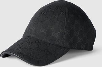 Gucci GG Cotton Canvas Baseball Hat, Black