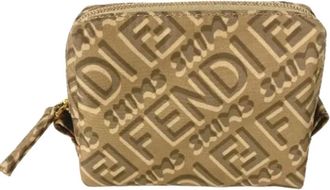 Fendi Pre-owned Nylon fendi-bags - Dames - Vintage Clutch - Beige - ONE Size - Nylon - Vintage
