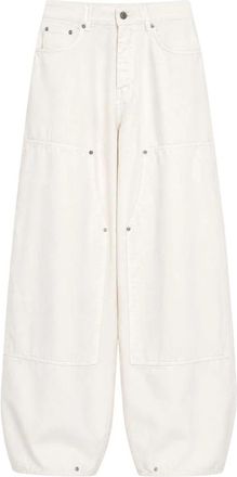 Haikure Wide Jeans - Dames - Loose Fit Jeans - Beige - W27 - Katoen - Jeans