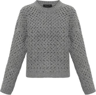 Fabiana Filippi embellished open-knit sweater - Grey