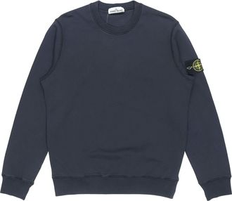 Stone Island Garment Dyed Sweatshirt Blue 741563051-V0020