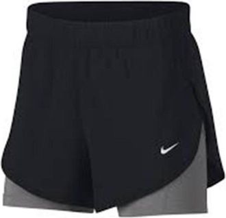 Nike (WMNS) Nike Flex 2-in-1 Woven Shorts Black Grey AR6354-013