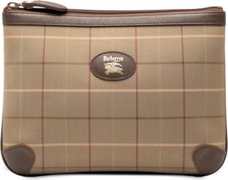 Burberry Pre-owned Burberry Vintage Check Canvas Clutch Ladies 0L06FVDLPA5TZTVG