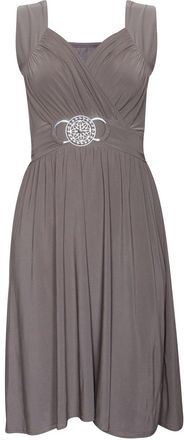 Purple Hanger Womens Cocktail Casual Dress 20 / 22 Mocha