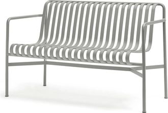 HAY Palissade Dining Bench, hellgrau