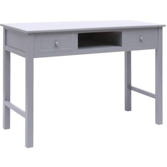 vidaXL Secretario 110x45x76 Cm De Madera Gris